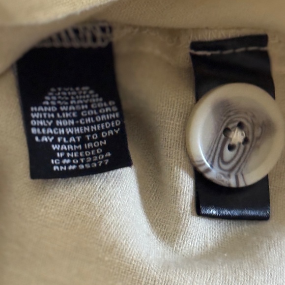 Sanctuary Linen Blend Tan 1 button Blazer With Pockets Woman Size small S - Picture 2 of 4